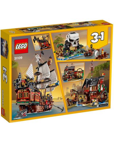 Constructor 3 in1 Lego Creator - Corabie de pirati (31109) - 2