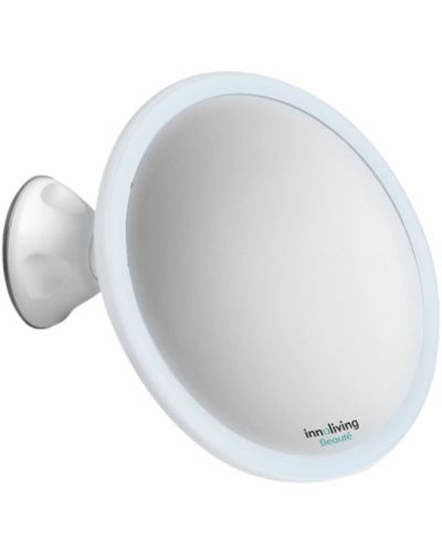 Oglindă cosmetică cu LED Innoliving - INN - 804, Ø16 cm, mărire 5X - 1