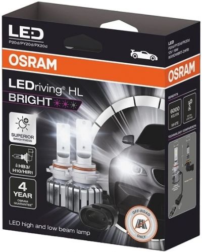 Becuri auto LED Osram - LEDriving, HL Bright, HB3/H10/HIR1, 19W, 2 buc. - 1