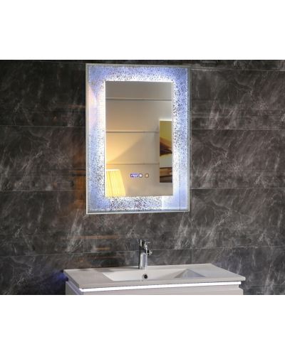 Oglindă de perete cu LED Inter Ceramic - ICL 1792, 60 x 90 cm, albastru - 1