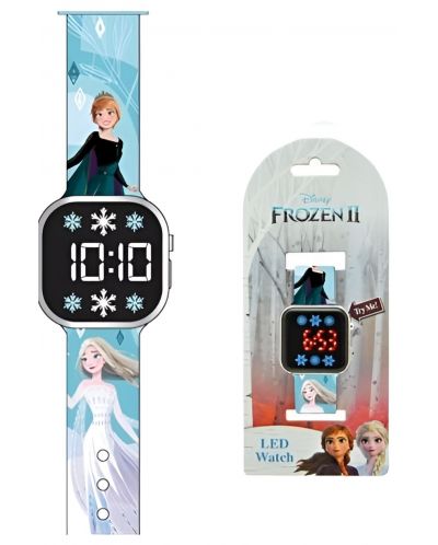 Ceas cu LED Kids Euroswan - Frozen, Elsa and Anna - 1