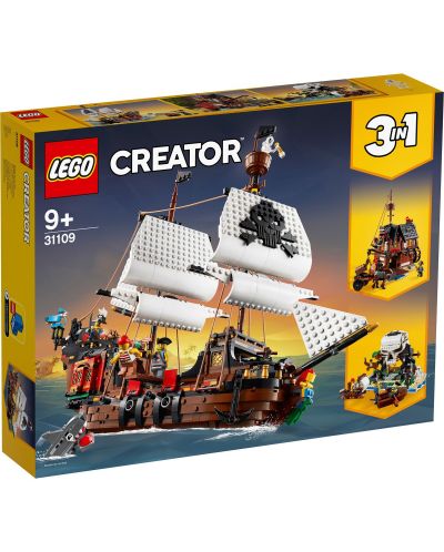 Constructor 3 in1 Lego Creator - Corabie de pirati (31109) - 1