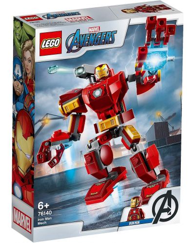Constructor Lego Marvel Super Heroes - Iron Man Mech (76140) - 1