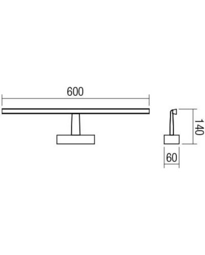 Smarter LED - Neptune 01-1674, IP44, 240V, 12W, cromat - 2