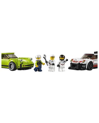 Constructor LEGO Speed Champions - Porsche 911 RSR și 911 Turbo