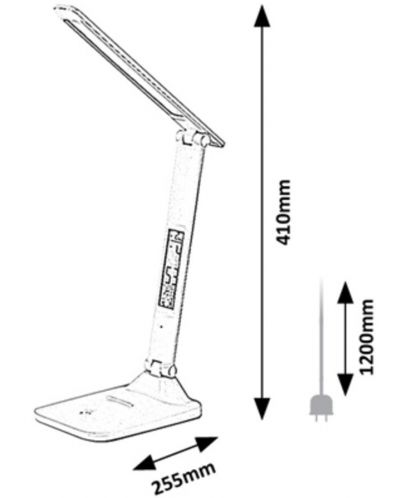 Lampă de masă LED Rabalux - Deshal 74015, IP2 0,5 W, reglabilă, alb - 8