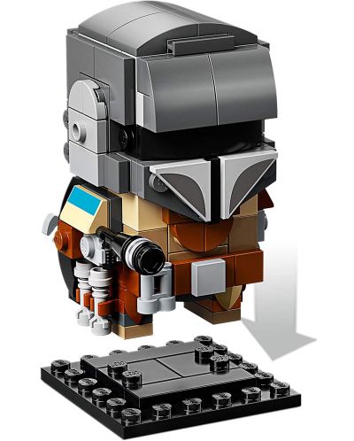 Constructor Lego Brickheads - The Mandalorian si copilul (75317) - 6