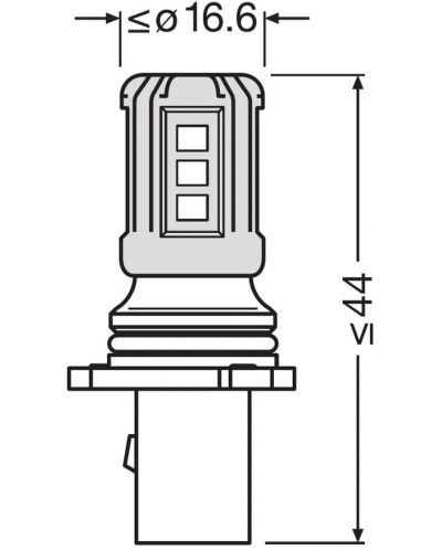 Bec auto LED  Osram - P13W, 828DWP, LEDriving SL - 4