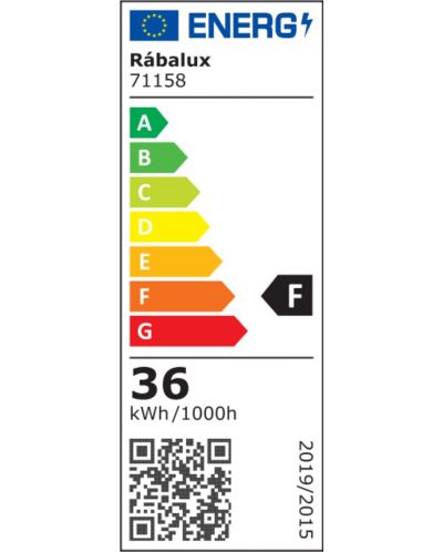 Plafon LED Rabalux - Ezio 71158, IP20, 230V, 36W, 3600lm, negru mat - 6
