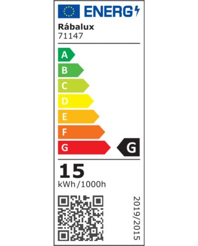 Aplică cu LED Rabalux - Nabil 71147, IP20, 230V, 15W, negru mat - 7