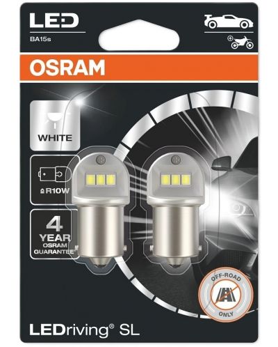 Becuri auto LED Osram - LEDriving, SL, R10W, 1.2W, 2 bucăți, albe - 1
