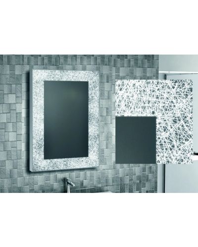 Oglindă de perete cu LED Inter Ceramic - ICL 1792, 60 x 90 cm, albastru - 4