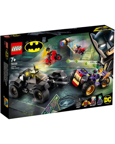 Constructor Lego DC Super Heroes - Urmarirea lui Joker cu mototriciclul (76159) - 1