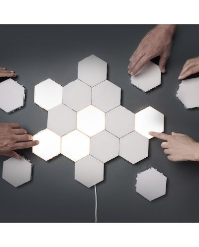 Panou LED Omnia - Honeycomb, Touch, IP 20, 3 x 2 W, alb - 5