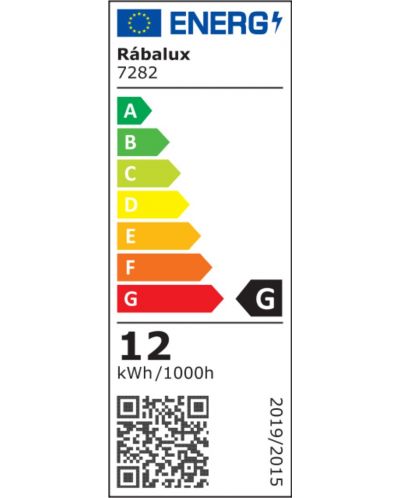 Aplic de exterior cu LED Rabalux - Rapla 7282, IP 54, G, 12 W, 230 V, 1000 lm, 4000 k, negru - 8