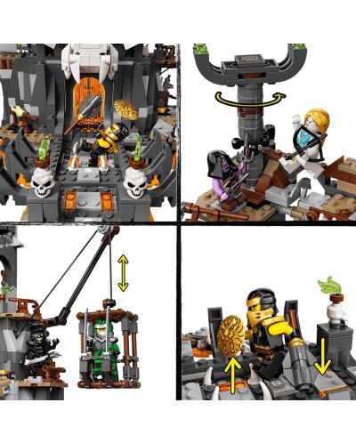 Constructor  Lego Ninjago - Temnitele vrajitorului Craniu (71722) - 6