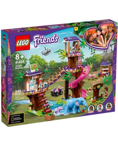 Constructor Lego Friends - Baza de salvare din jungla (41424) - 1