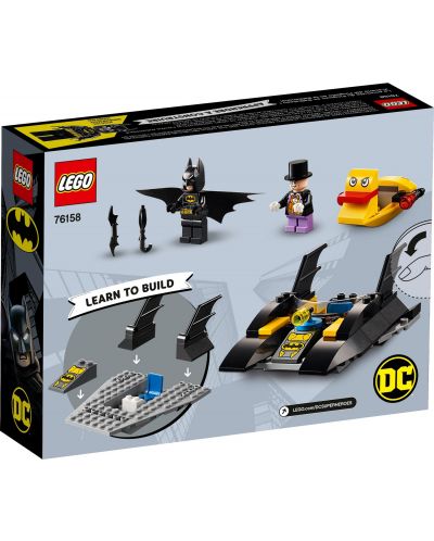 Constructor Lego DC Super Heroes - Urmarirea Pinguinului cu Batboat(76158) - 2