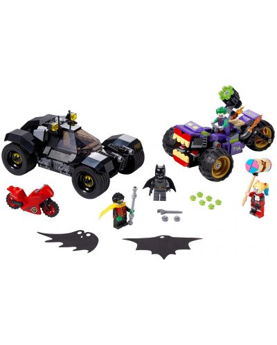 Constructor Lego DC Super Heroes - Urmarirea lui Joker cu mototriciclul (76159) - 3