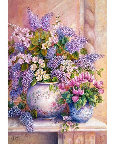 Puzzle Castorland de 1500 piese -Flori de liliac, Trisha Hardwick - 2