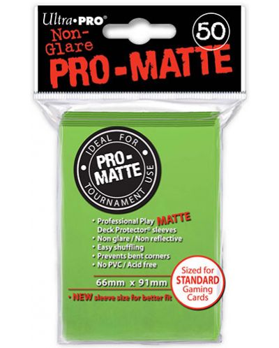 Ultra Pro Card Protector Pack - Standard Size - Verde deschis, mat - 1