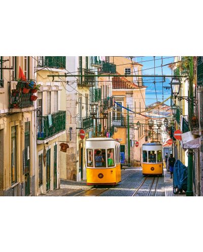 Puzzle Castorland de 1000 piese - Tramvaiele in Lisabona, Portugalia - 2