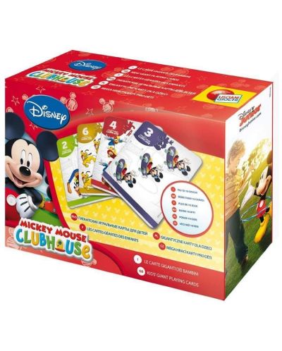 Cărți de joc Lisciani - Mickey Mouse, mari - 1