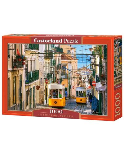 Puzzle Castorland de 1000 piese - Tramvaiele in Lisabona, Portugalia - 1