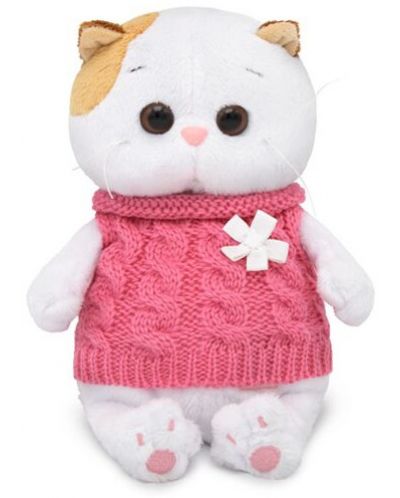 Jucarie de plus Budi Basa - Pisica Li-Li, bebe, cu vesta, 20 cm - 1