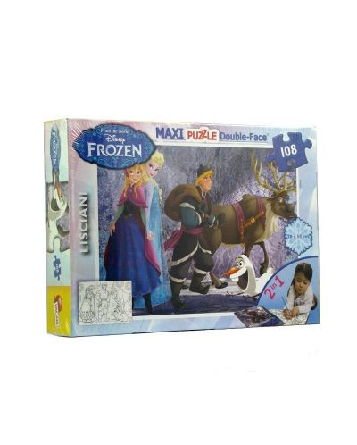 Puzzle pentru copii Lisciani Maxi - Frozen, 108 piese - 1