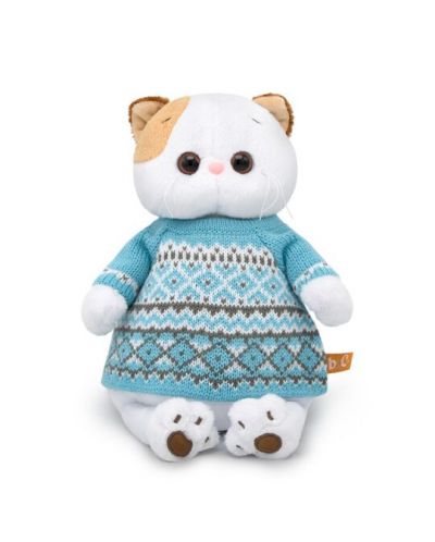 Jucarie de plus Budi Basa - Pisica Li-Li, cu pulover, 24 cm - 1
