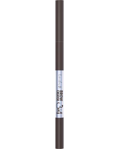 Lovely - Creion pentru sprâncene 3 în 1 Brow Creator, N2, 1.3 g - 1