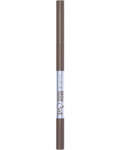 Lovely - Creion pentru sprâncene 3 în 1 Brow Creator, N1, 1.3 g - 1