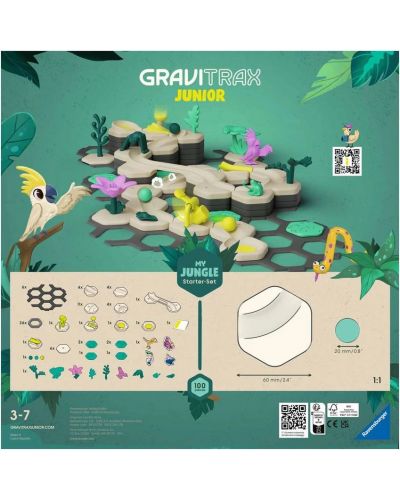 Joc de logică Ravensburger GraviTrax Junior - L Jungle Starter Set - 3