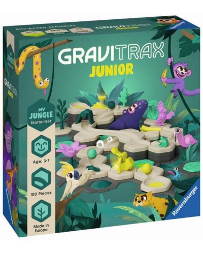 Joc de logică Ravensburger GraviTrax Junior - L Jungle Starter Set - 1