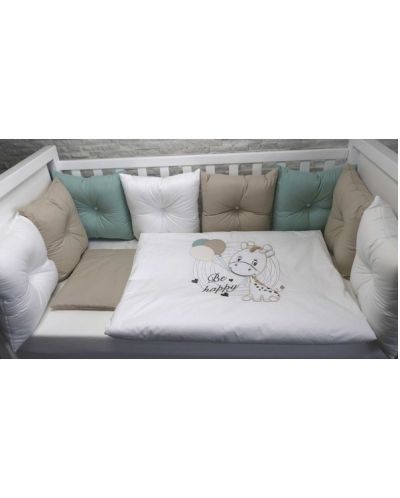 Set lenjerie de pat de lux  Bambino Casa - Pillows beige, 12 piese - 2