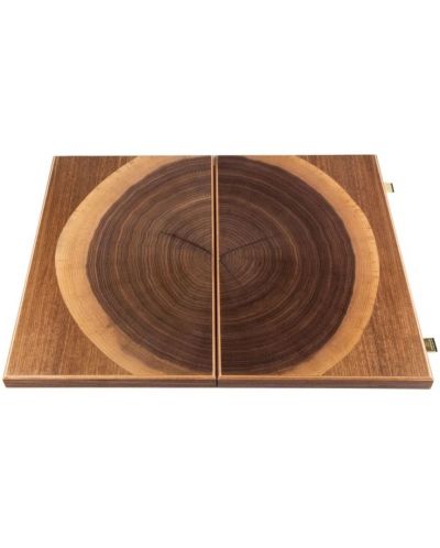 Table de lux din lemn de nuc natural , 48 x 30 cm - 2