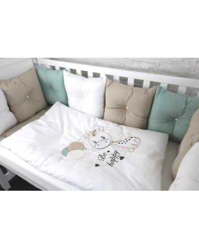 Set lenjerie de pat de lux  Bambino Casa - Pillows beige, 12 piese - 3