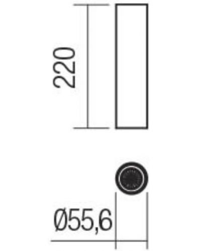 Spot aplicatSmarter - Axis 01-2158, IP20, 240V, GU10, 1x35W, cupru mat - 2