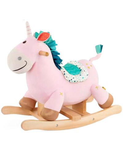 Jucărie balansoar Battat - Unicorn roz - 1