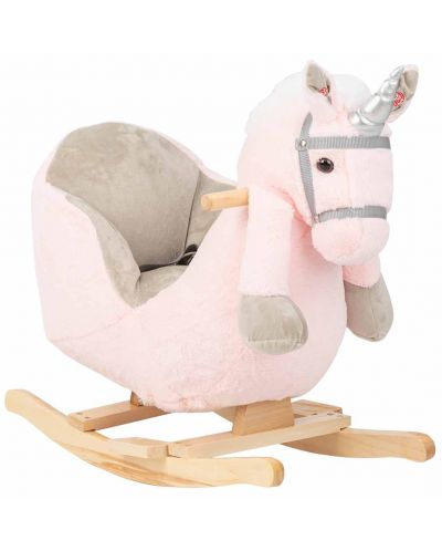 Balansoar unicorn cu sunete Kikka Boo, Pink Horse - 1