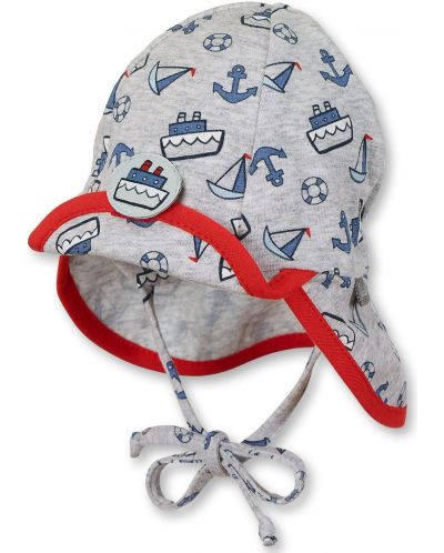 Pălărie pentru bebeluși cu protecție UV 50+ Sterntaler - 43 cm, 5-6 luni, gri - 1