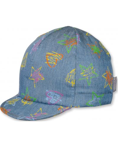 Pălărie de vară pentru copii cu protecție UV 50+ Sterntaler - Stele, 53 cm, 2-4 ani - 1
