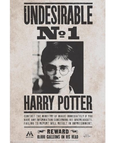 Maxi poster GB eye Movies: Harry Potter - Undesirable No. 1 - 1