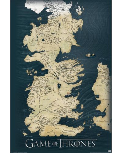 Poster maxi Pyramid - Game of Thrones (Map) - 1