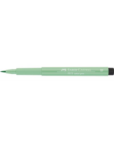 Marker cu pensula Faber-Castell Pitt Artist - Verde ftalic deschis (162) - 4