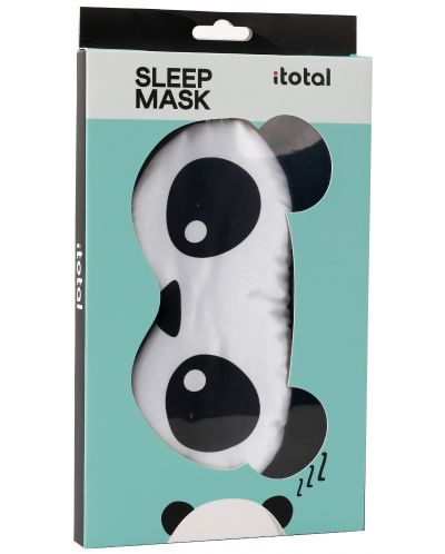 Mască de dormit I-Total Panda - Neagră-albă - 4