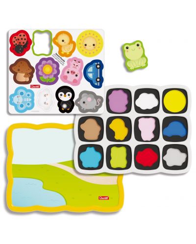 Puzzle magnetic pentru copii Quercetti - Smart, primele culori - 5