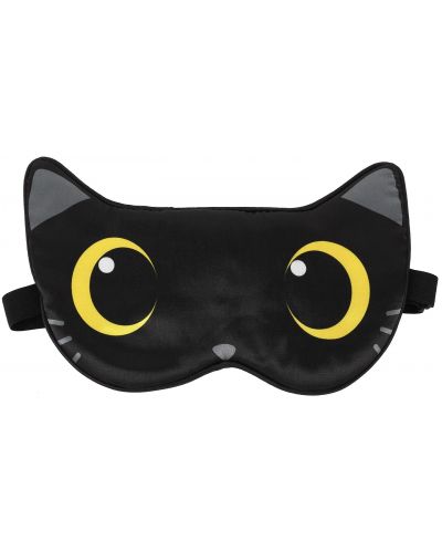Mască de dormit I-Total Cats - Neagră - 1