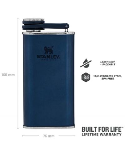 Flask Stanley - Easy Fill, albastru închis,  0.23 L - 3